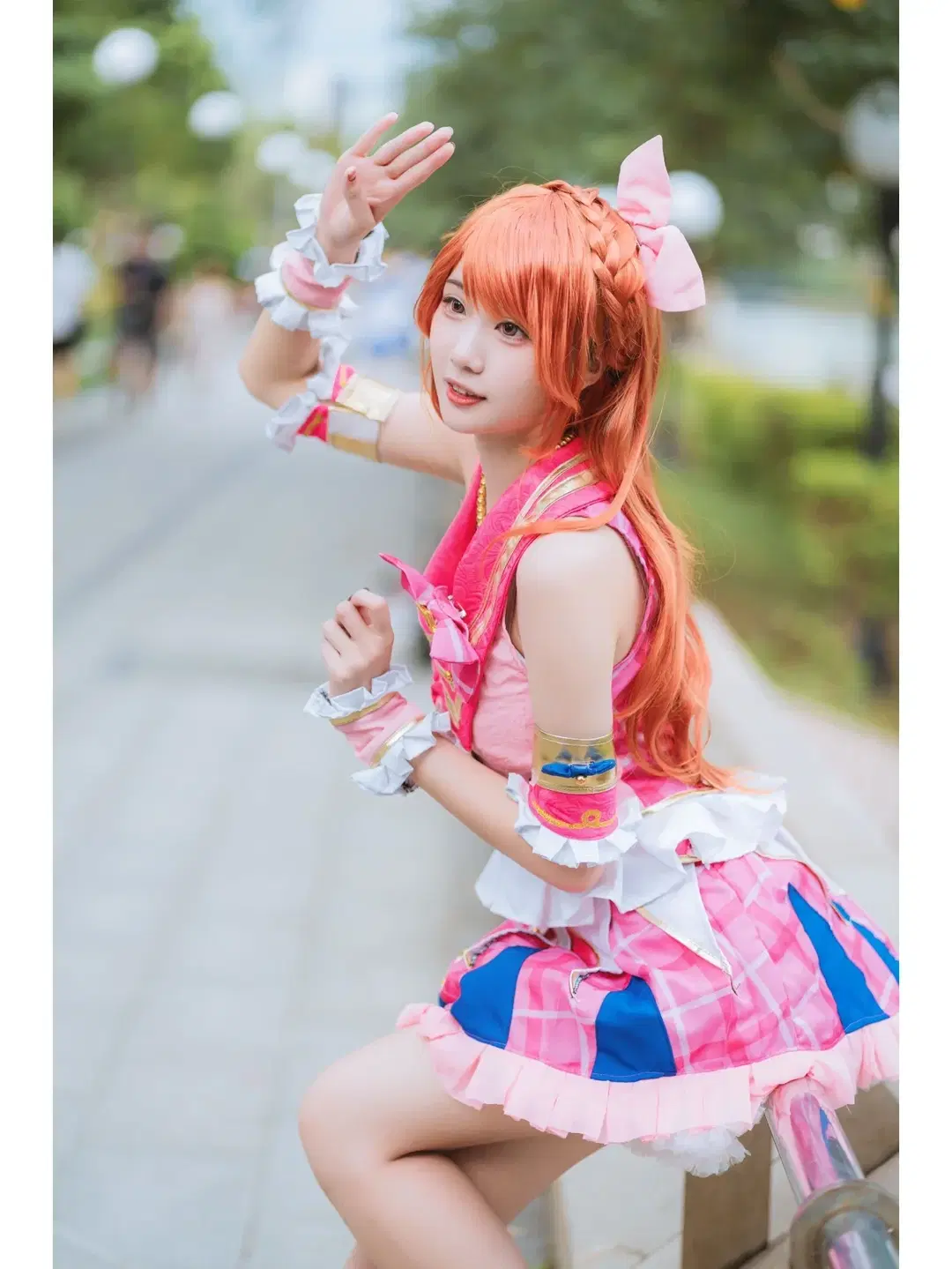 【大空あかり コスプレ】アイカツ！初物語アニメイベントのイベント写真、元元気なオレンジ髪で活力いっぱい - 橘子皮 - 7枚目