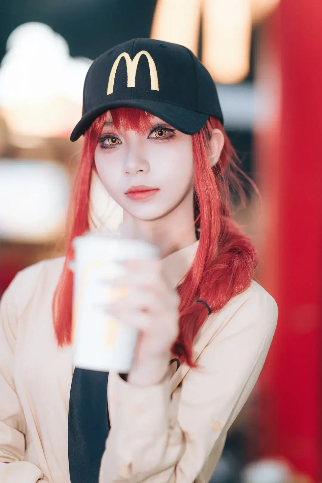 【マキマコスプレ】マクドナルドで撮るチェンソーマンのイベント写真が最高にクール - 橘子皮 - 3枚目