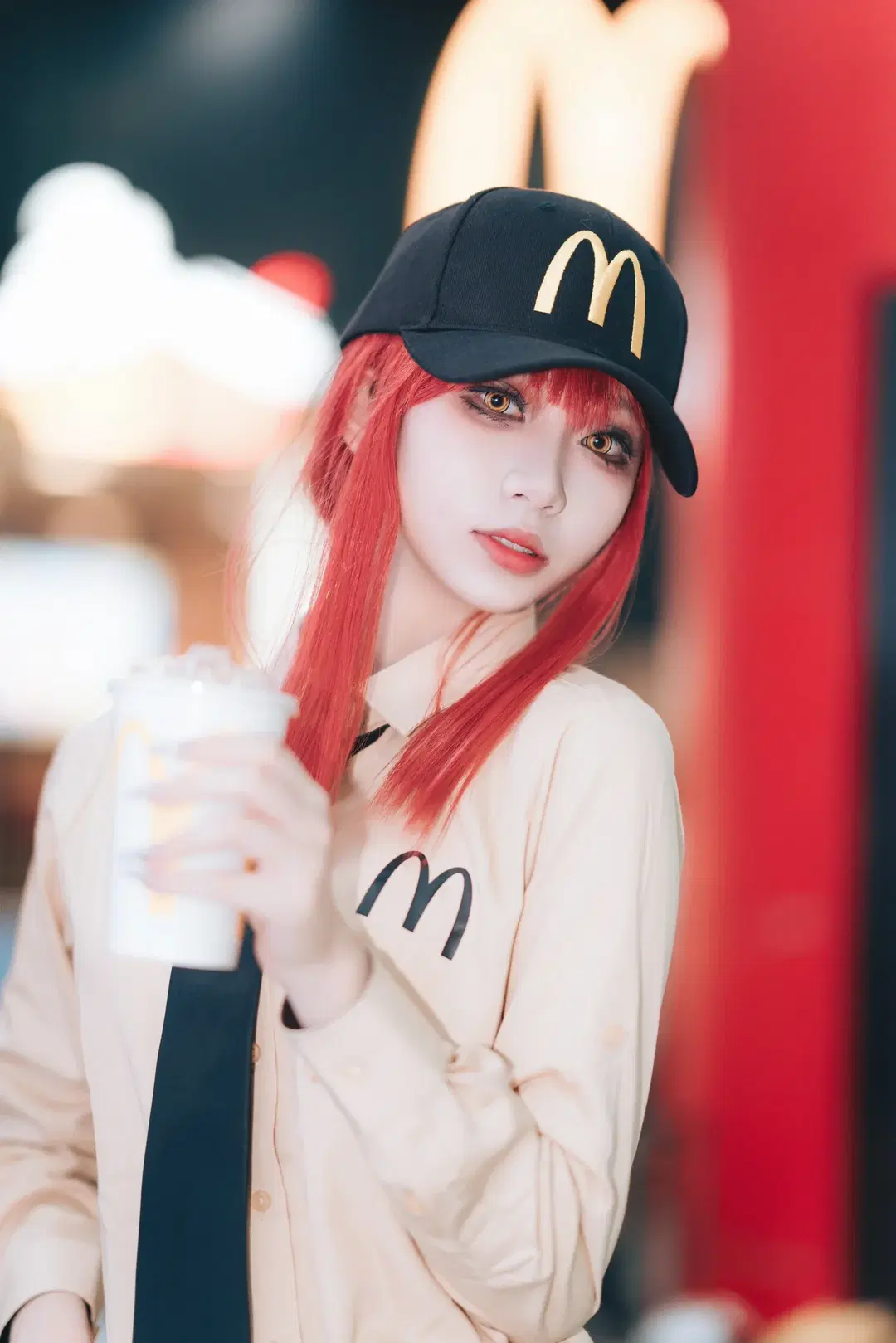 【マキマコスプレ】マクドナルドで撮るチェンソーマンのイベント写真が最高にクール - 橘子皮 - 6枚目