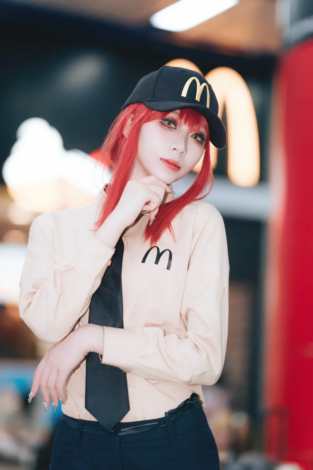 【マキマコスプレ】マクドナルドで撮るチェンソーマンのイベント写真が最高にクール - 橘子皮 - 7枚目