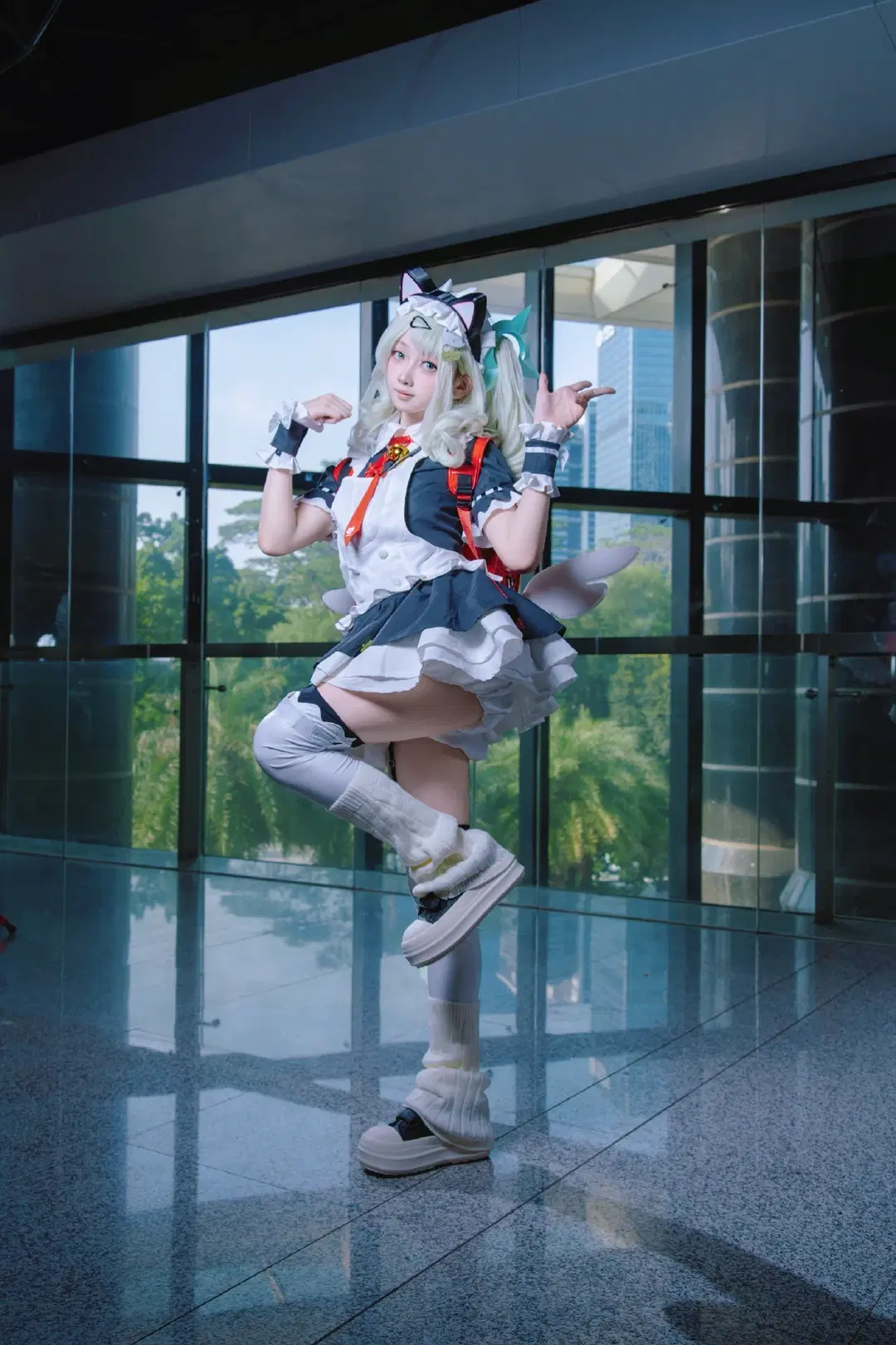 绝区零, 猫耳, 女仆装, 白丝, 千夏cos