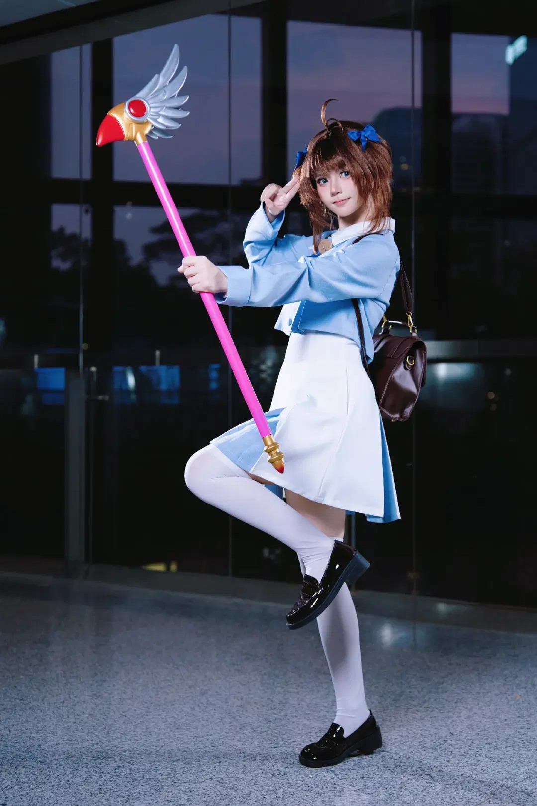 cosplay, 木之本櫻cos, 魔卡少女櫻, 白絲, 洛茲茲