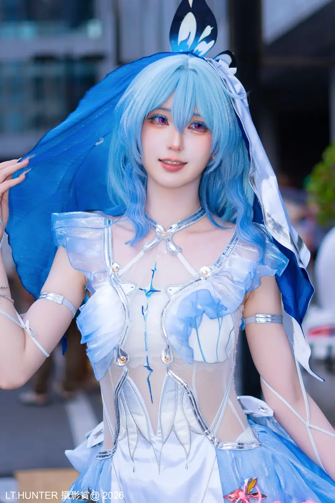 【鸣潮cos】萤火虫漫展的蓝白精灵风造型 - 聆聽獵人 - 第3张