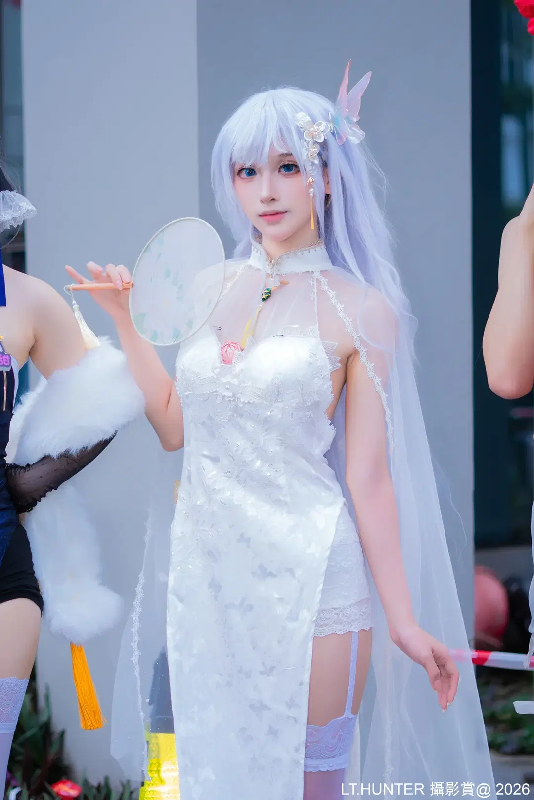 Azur Lane White Tights Qipao Cosplay at Firefly ACG Expo by 聆聽獵人 - Image 3