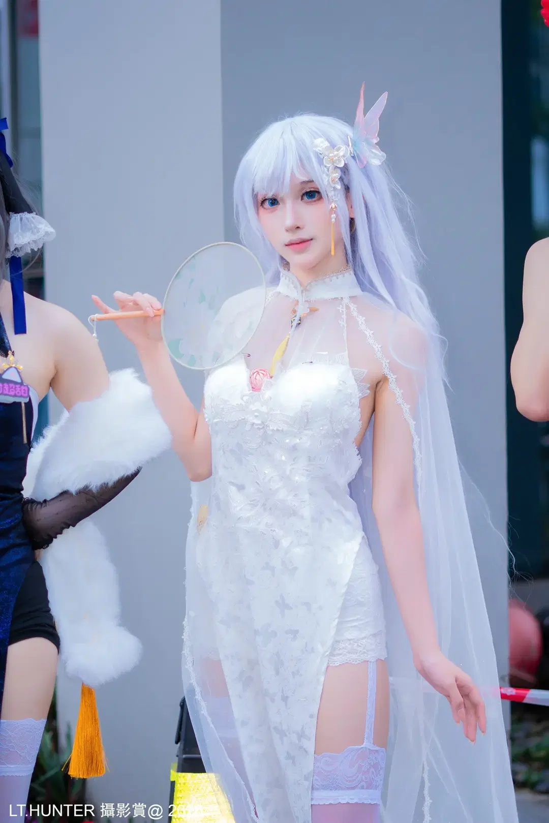 Azur Lane White Tights Qipao Cosplay at Firefly ACG Expo by 聆聽獵人 - Image 4