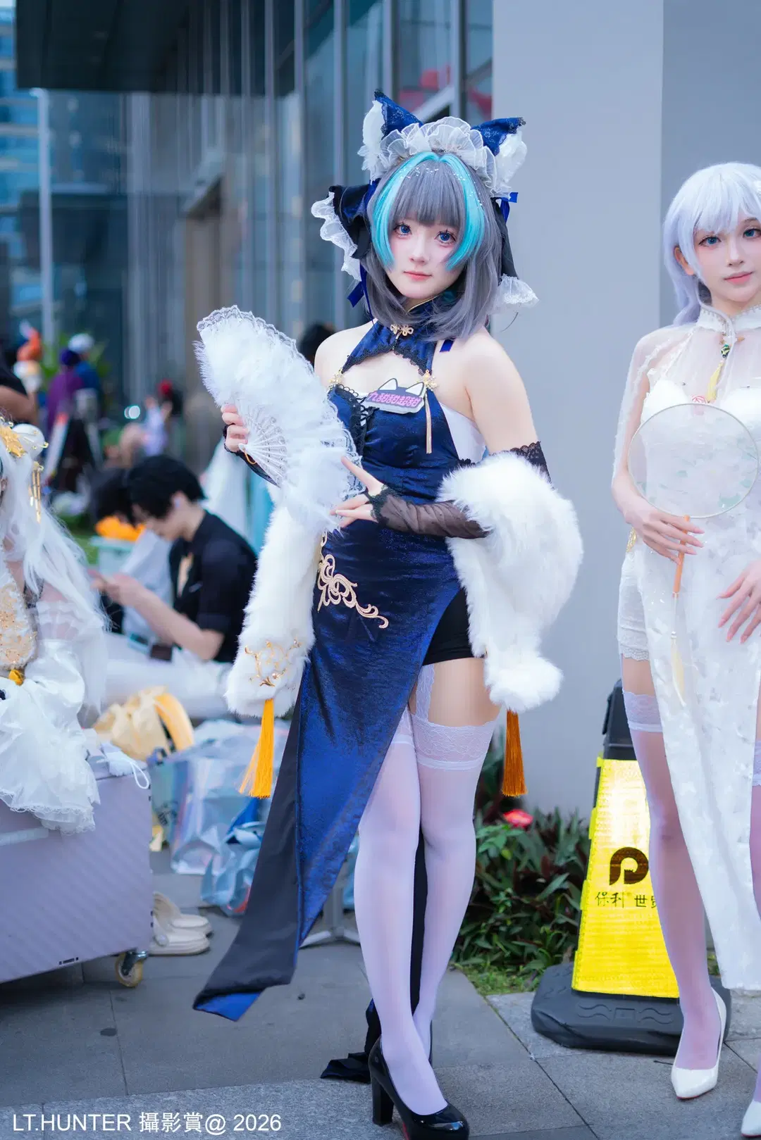 cosplay, 猫耳, 萤火虫漫展, 旗袍, 白丝