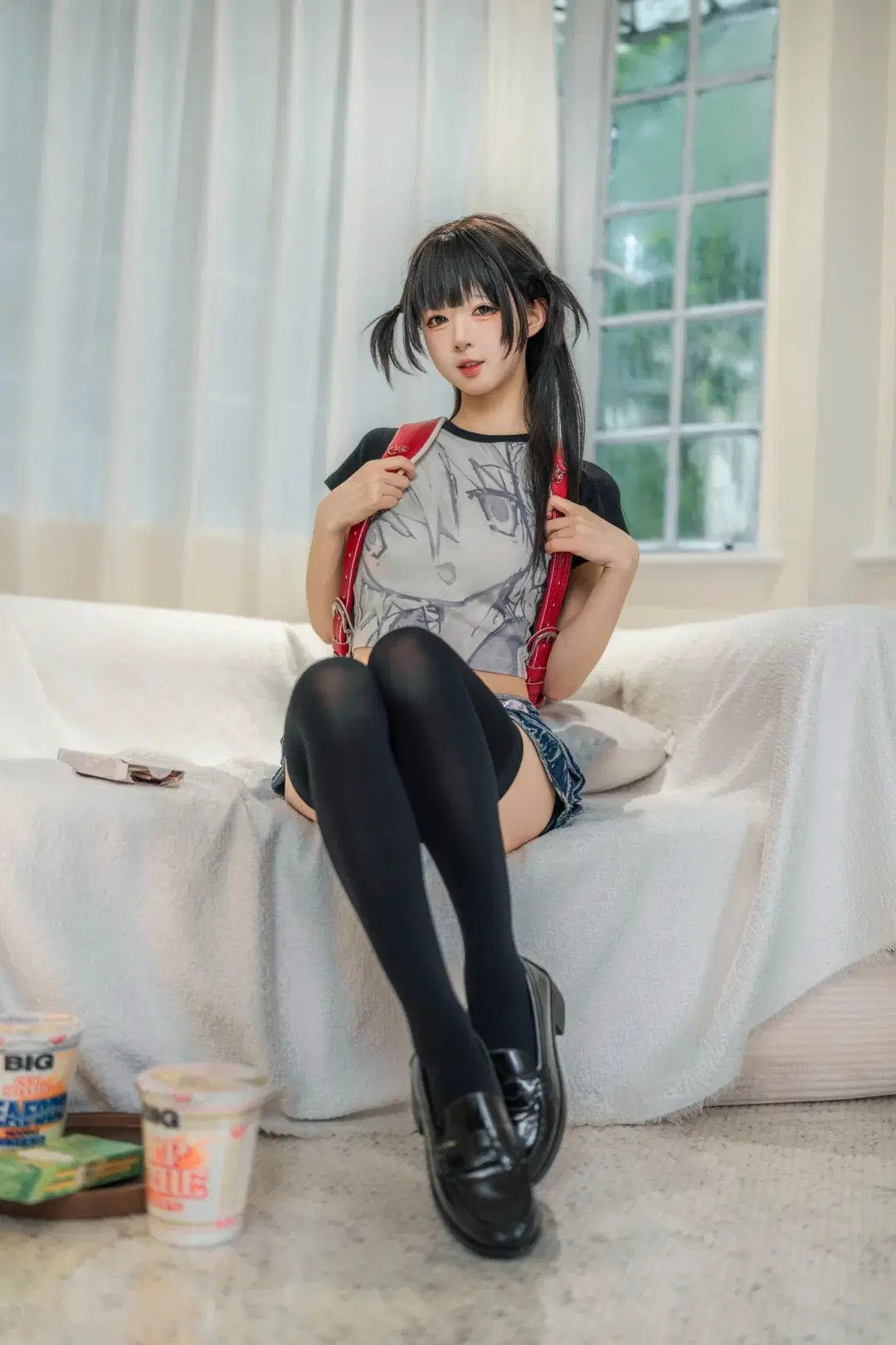 黑丝, 二次元穿搭, 辣妹穿搭, 漫画少女, JK女孩