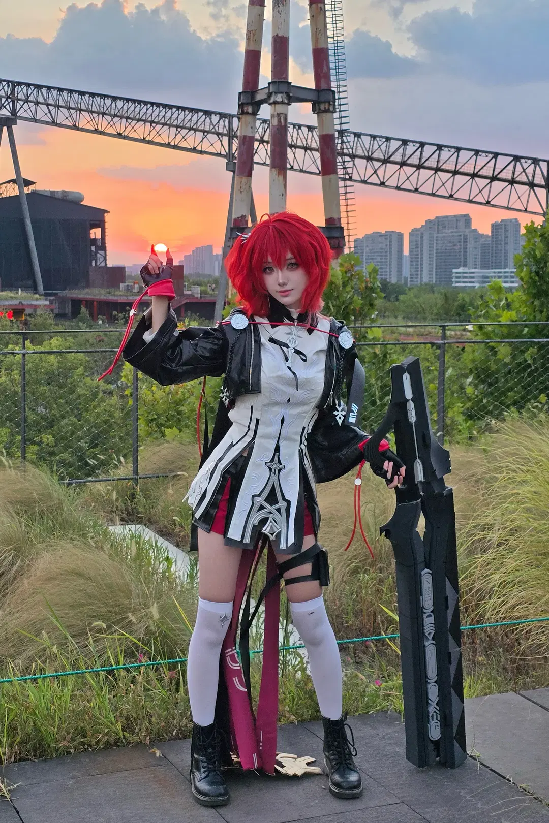 明日方舟, 白丝, 能天使cos, 废墟风, 新约能天使