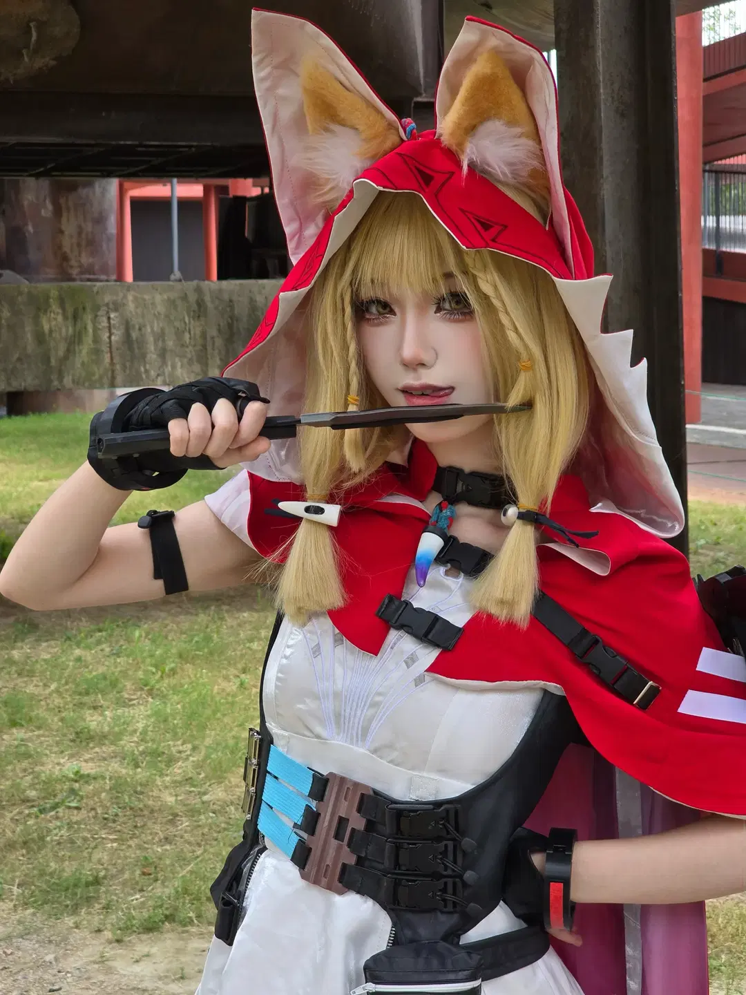 cosplay, Arknights: Endfield, Rossi cosplay, Role-playing game, Blade-biting meme