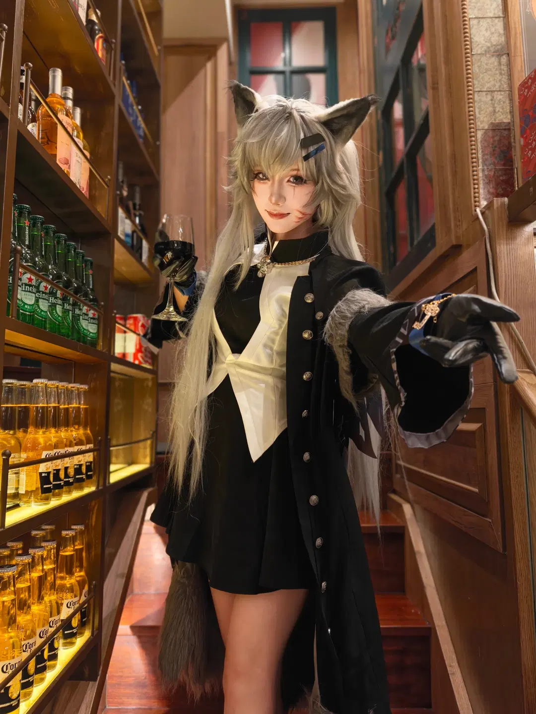 明日方舟, 拉普兰德cos, 黑丝, 典雅噩兆, 手机拍照