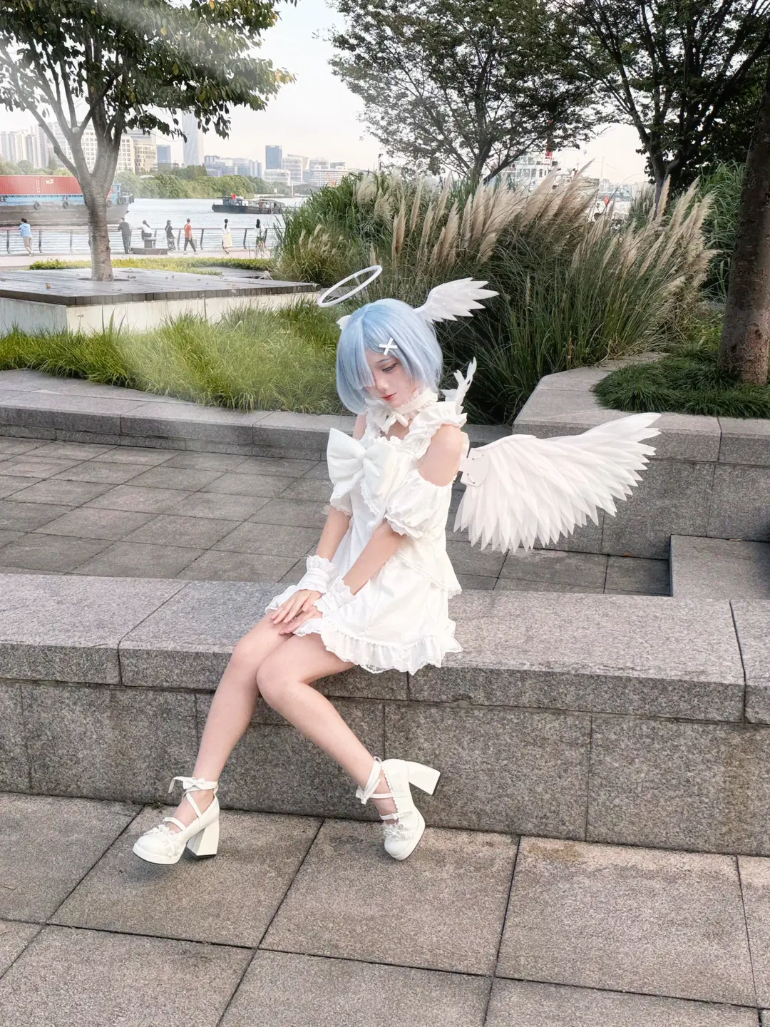 cosplay, 从零开始的异世界生活, 蕾姆cos, 天使, 天使蕾姆