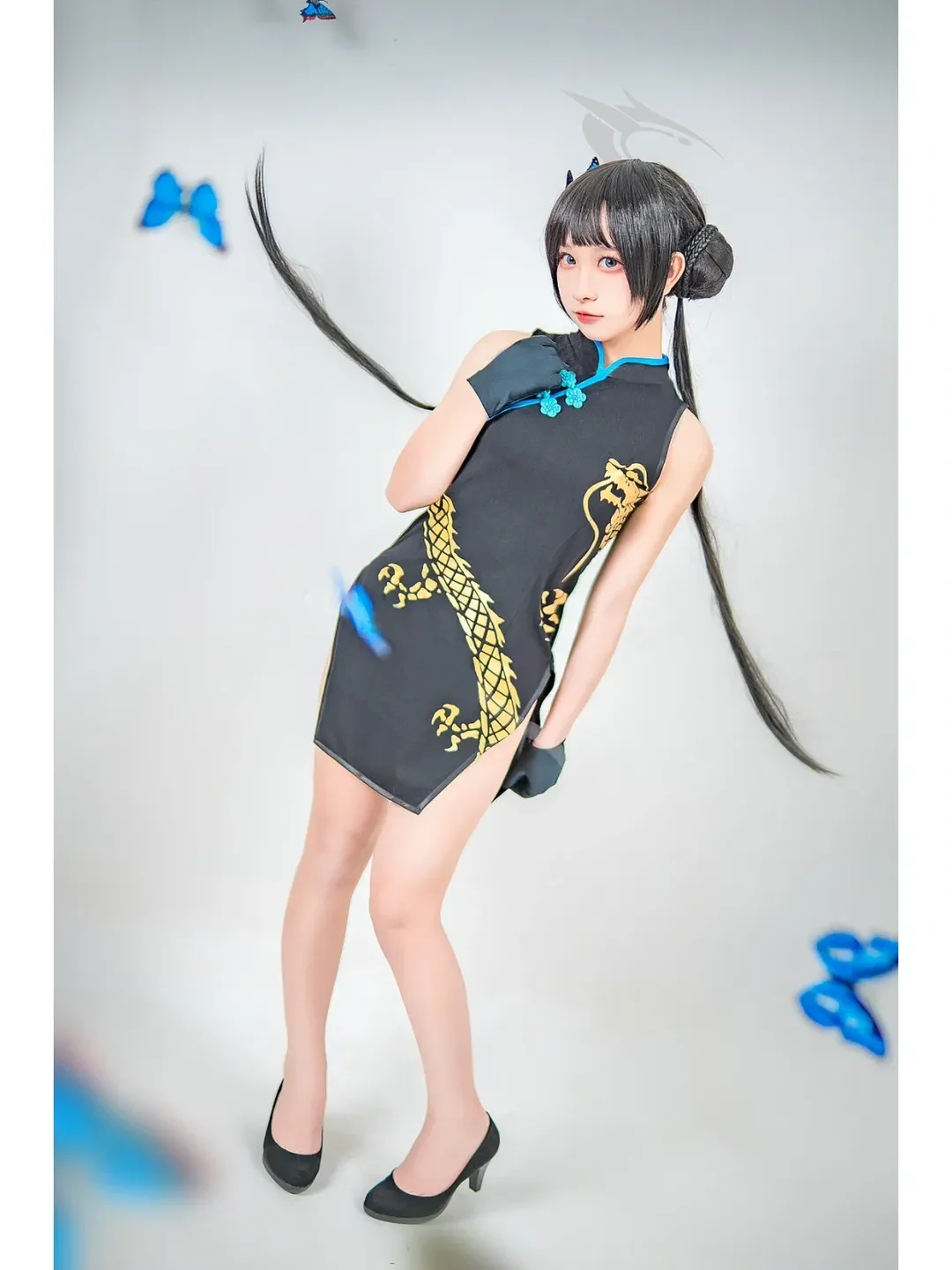 妃咲cos, 碧蓝档案, 二次元cosplay, 旗袍穿搭, 拍摄教程 - 第7张
