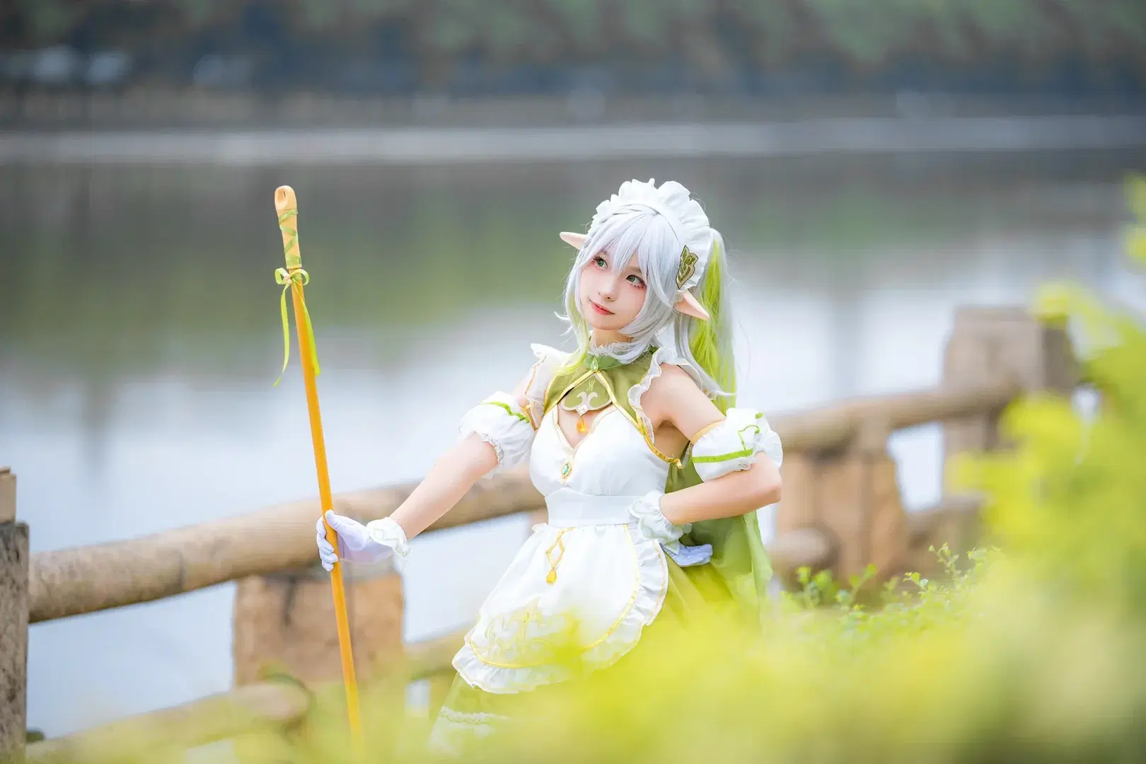 【ナヒーダ コスプレ】『原神』草神メイドのイベント写真レポ - 茄子酱i - 3枚目