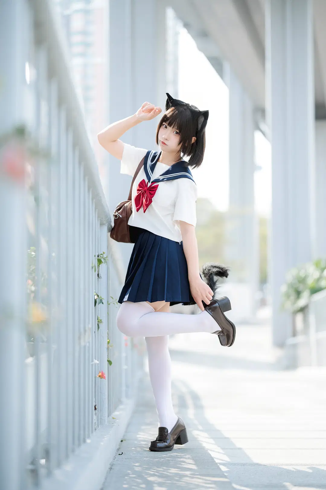 JK Cat girl Cat personification Shoot: This Look is Perfect for Heading Out by 茄子酱i - Image 2