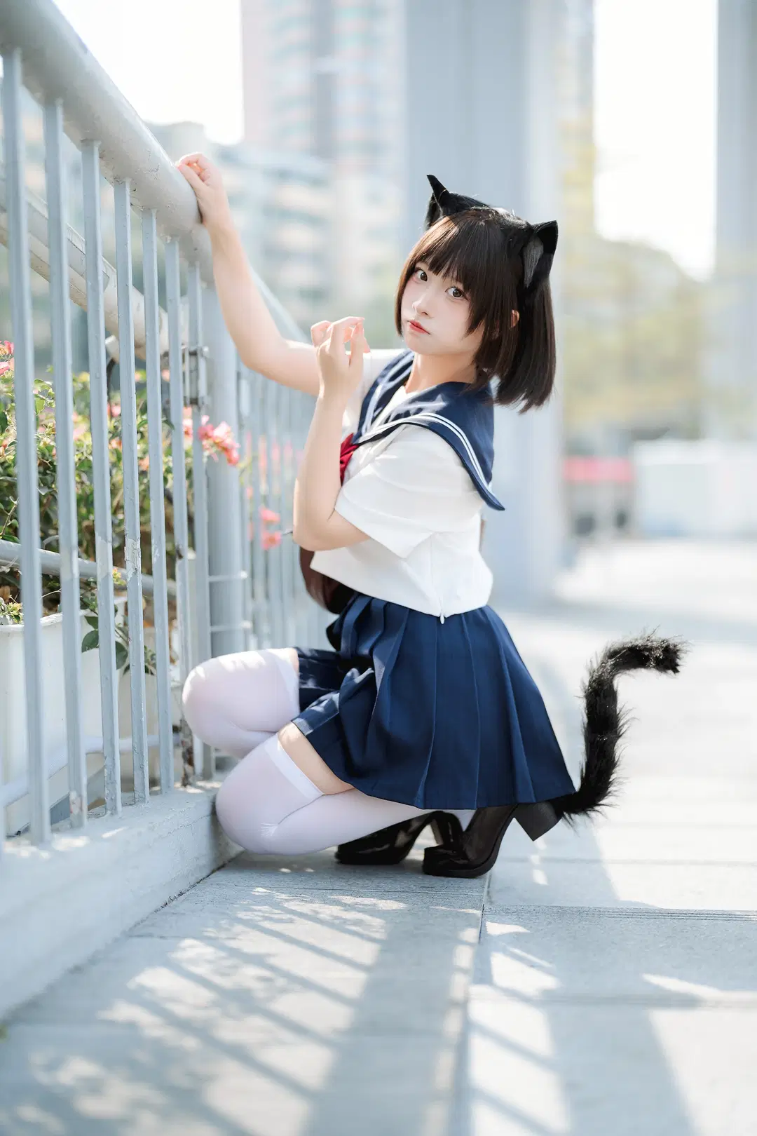 JK Cat girl Cat personification Shoot: This Look is Perfect for Heading Out by 茄子酱i - Image 3