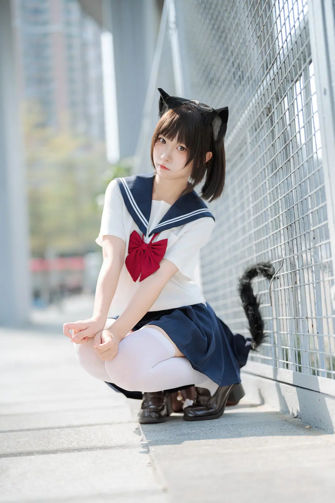 JK Cat girl Cat personification Shoot: This Look is Perfect for Heading Out by 茄子酱i - Image 4