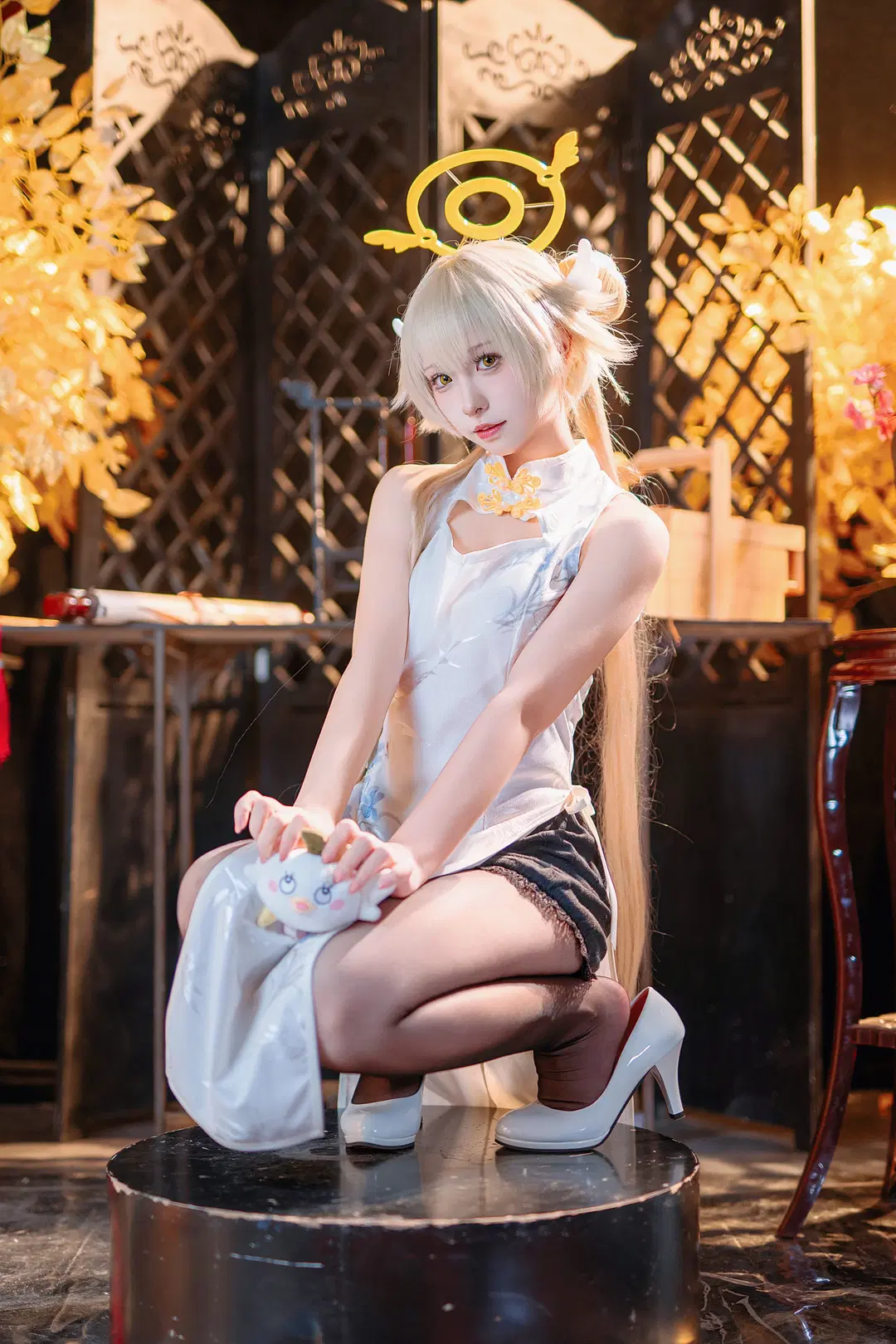 【阿慈穀日富美cos】蔚藍檔案中秋旗袍造型 - 茄子酱i - 第2張