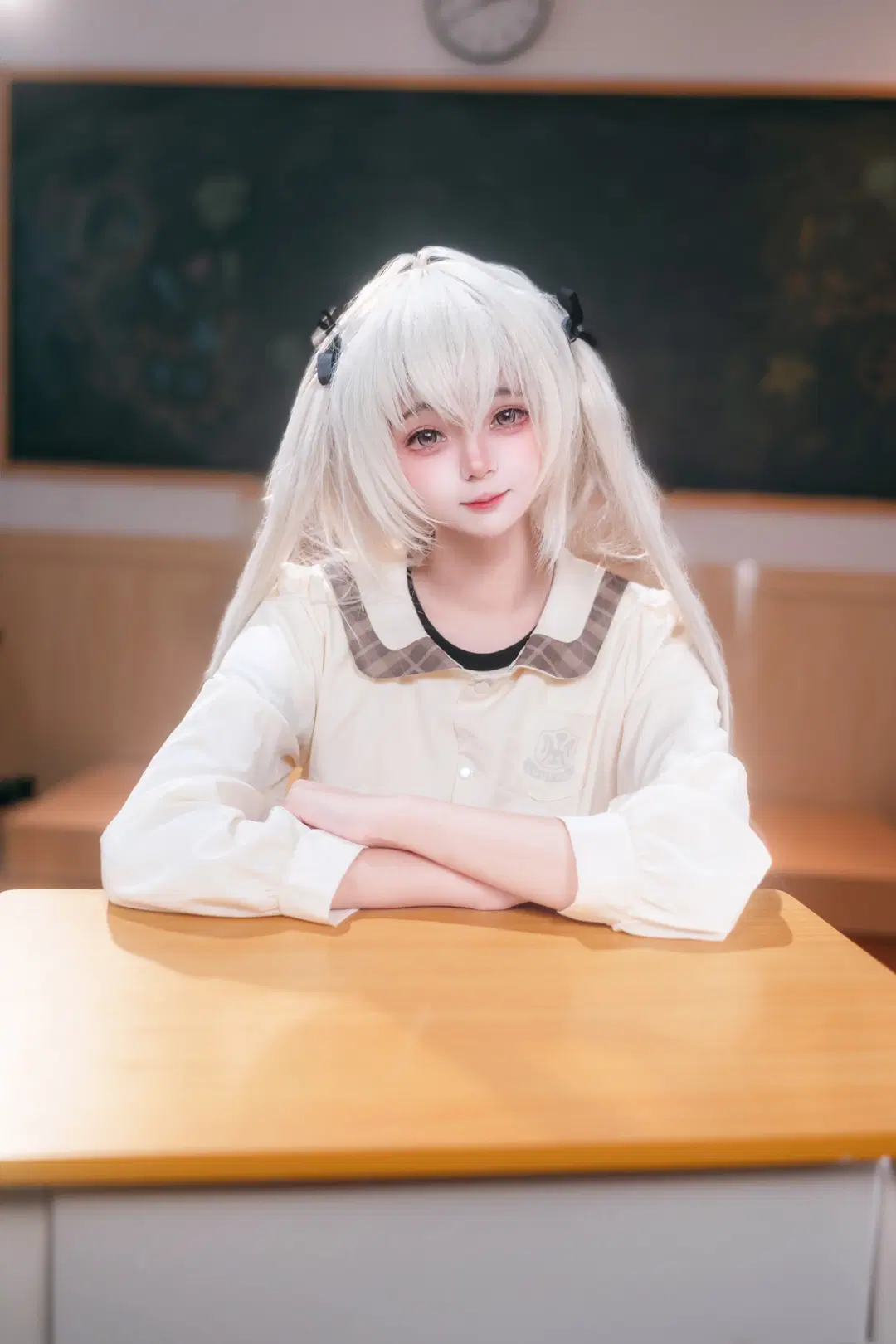 【春日野穹 コスプレ】ヨスガノソラ 静寂な教室で過ごす私の時間 - 淡墨（摄影版） - 4枚目
