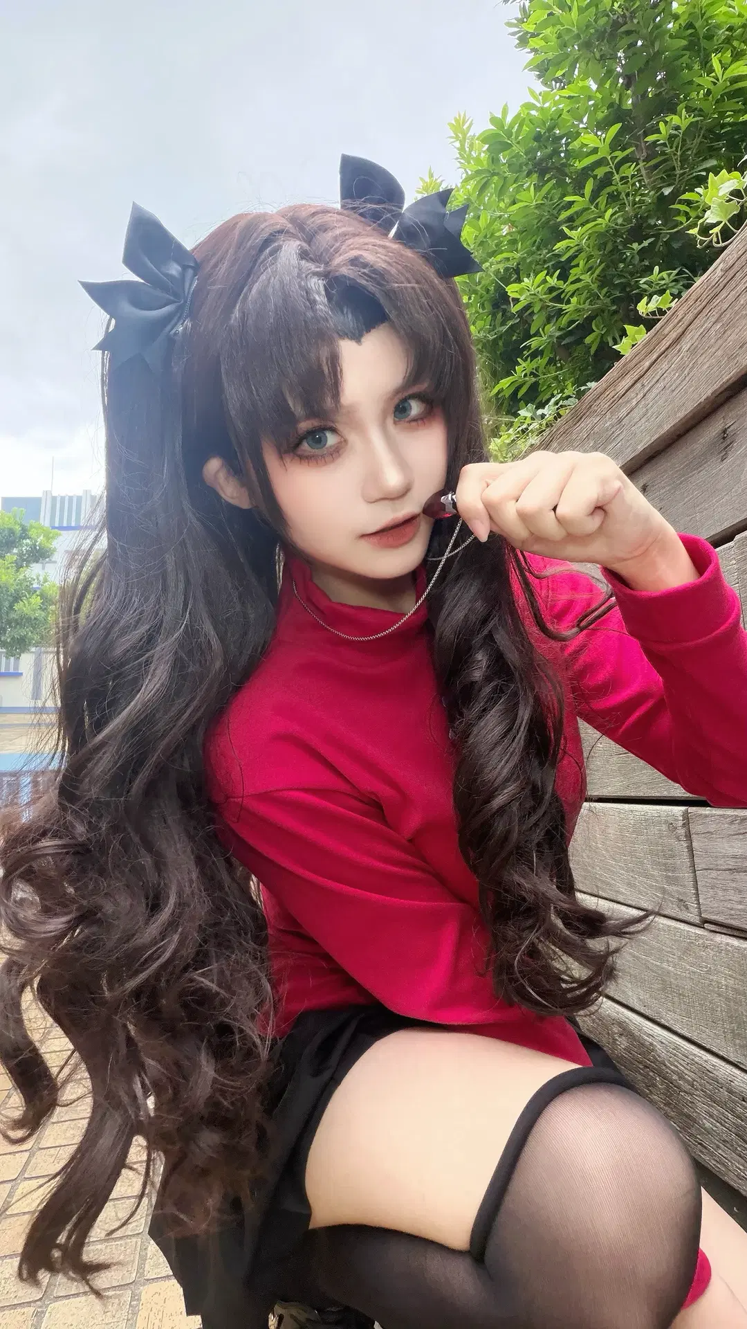 cosplay, 远坂凛cos, 黑丝, 二次元写真, 池袋