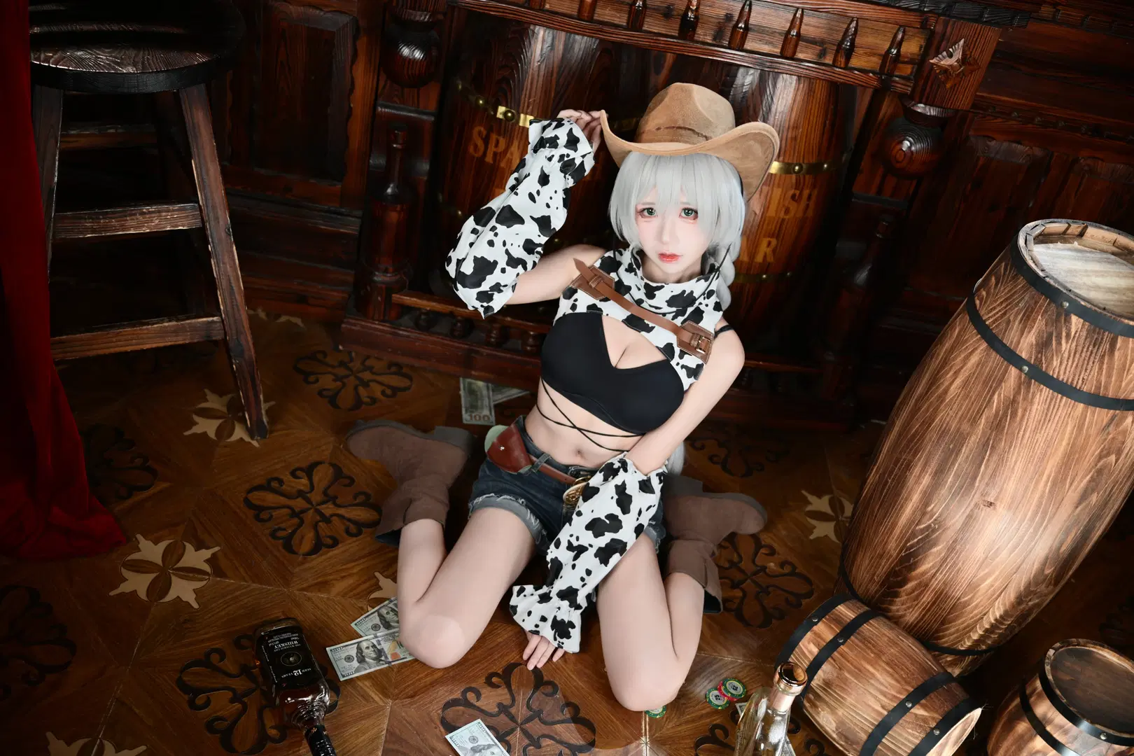 【ファーゴコスプレ】『アズールレーン』純白の熱潮：ウエスタンカウボーイ コスプレの風情（アズールレーン ファーゴ） - Forever_Khalil_C - 6枚目