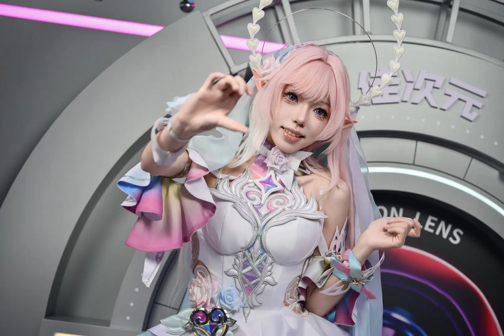 ChinaJoy 2026 Anime Convention Snapshots: Costume Changes from Elf Style to Cyber-Techwear (Cosplay & White Stockings) by Forever_Khalil_C - Image 8