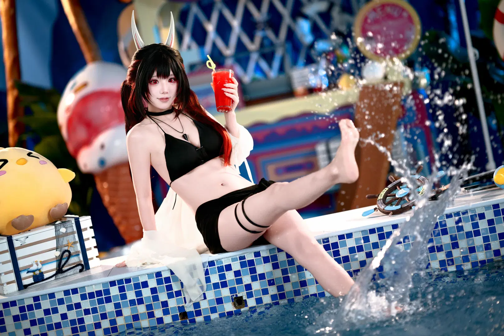 【初月 コスプレ】『アズールレーン』八月の恋夏水着撮影記録 - Forever_Khalil_C - 4枚目