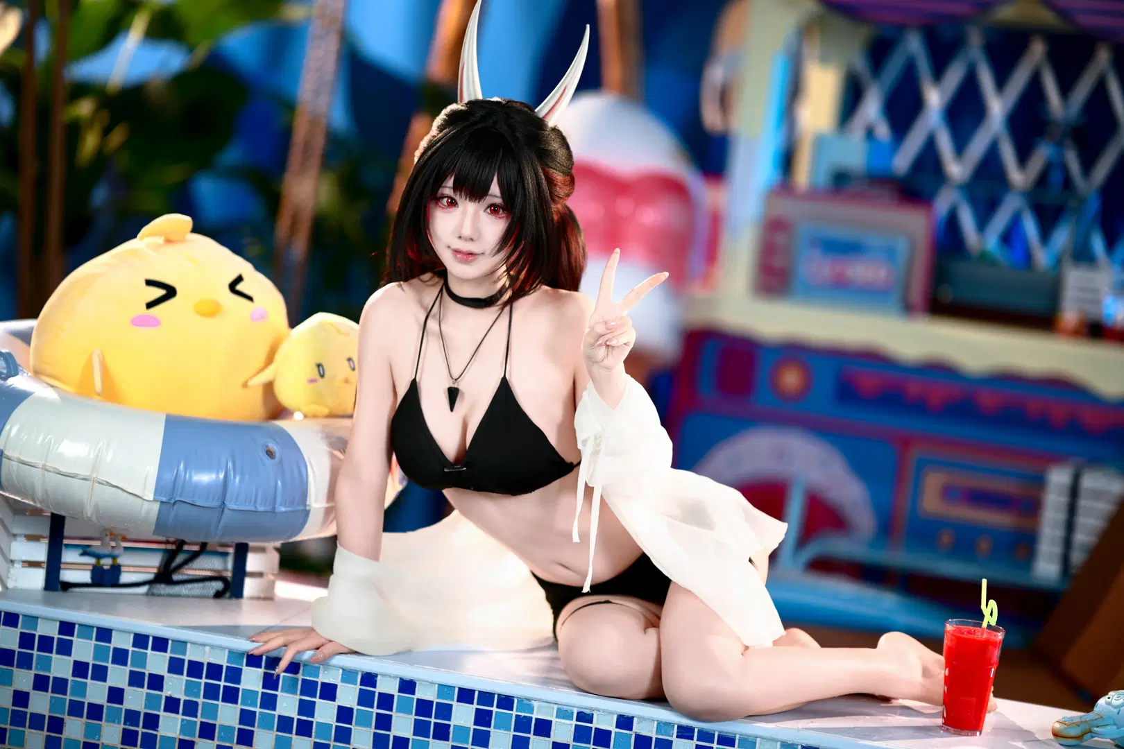 【初月 コスプレ】『アズールレーン』八月の恋夏水着撮影記録 - Forever_Khalil_C - 6枚目