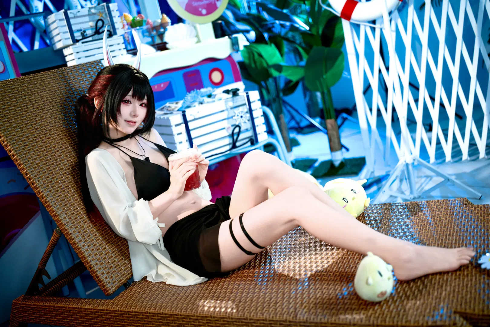 【初月 コスプレ】『アズールレーン』八月の恋夏水着撮影記録 - Forever_Khalil_C - 9枚目