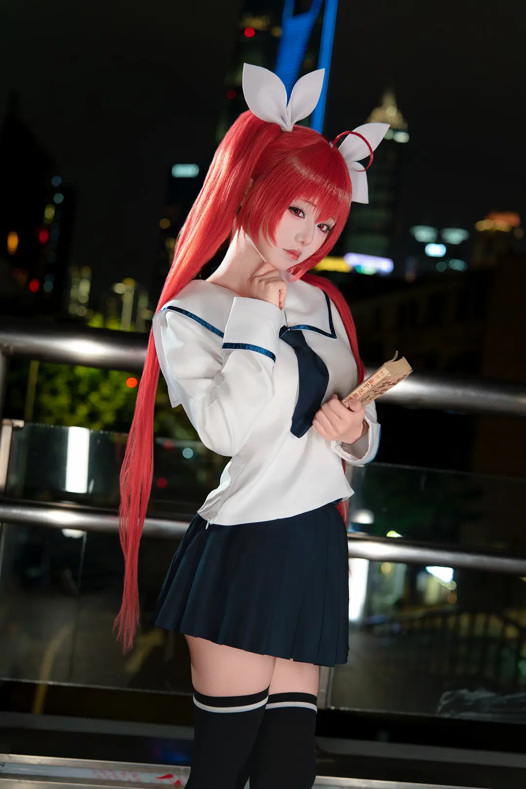 デート・ア・ライブ 五河琴里 コスプレ 陸家嘴の夜景に佇む司令官と妹 - Forever_Khalil_C - 4枚目