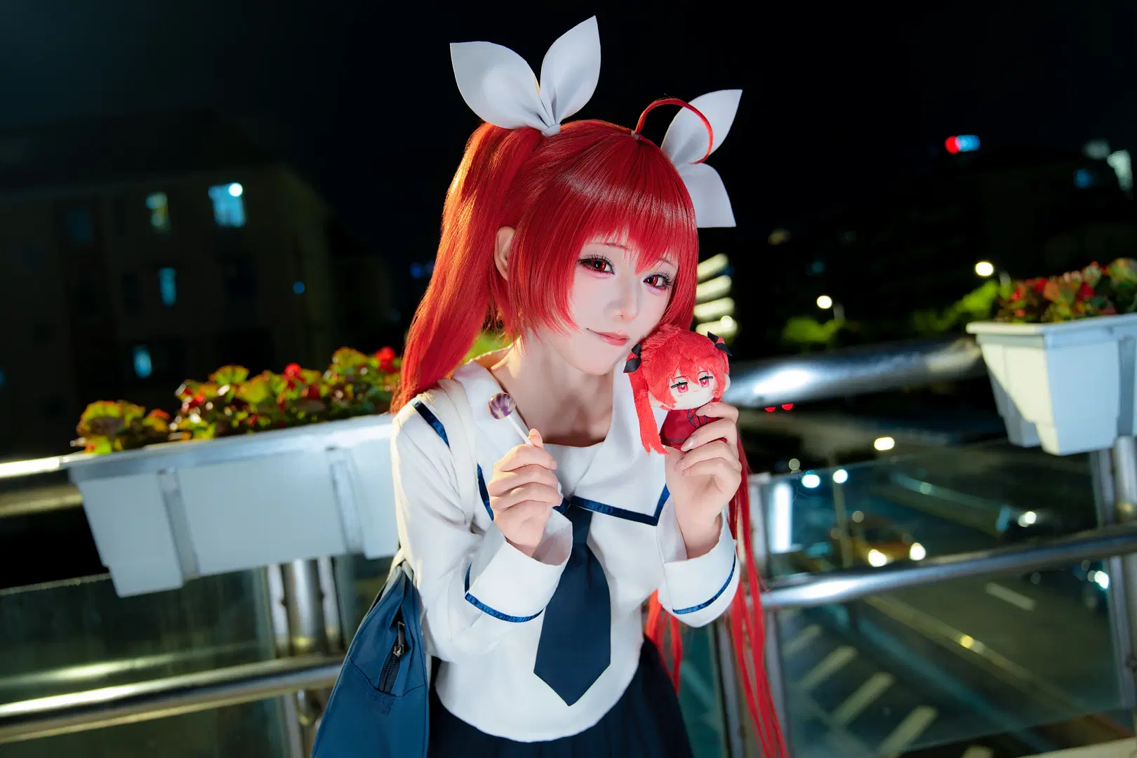 デート・ア・ライブ 五河琴里 コスプレ 陸家嘴の夜景に佇む司令官と妹 - Forever_Khalil_C - 6枚目