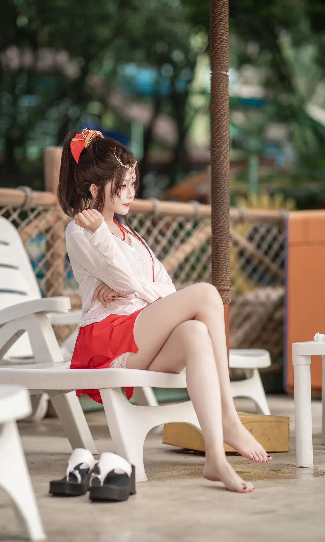 cosplay, 长隆水上乐园, 夏日写真, 梦幻西游, 红白古风