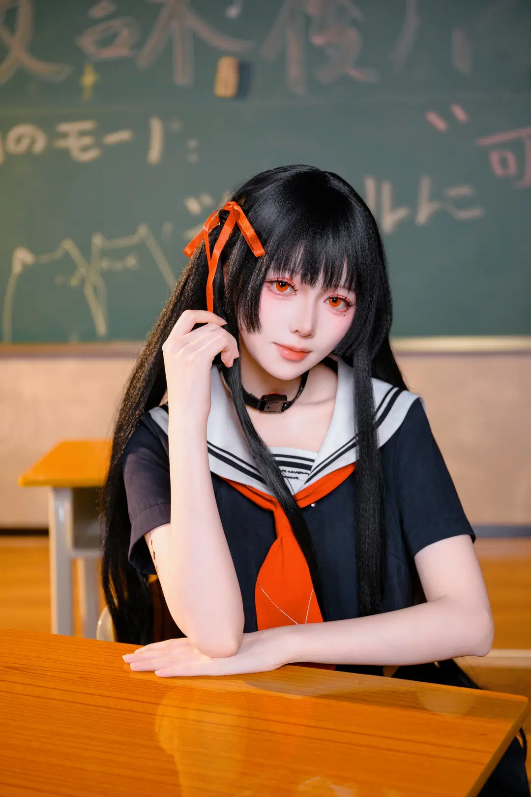 【千咲cos】鸣潮学院风，放学后的教室光影 - 小鱼干消灭侠 - 第5张