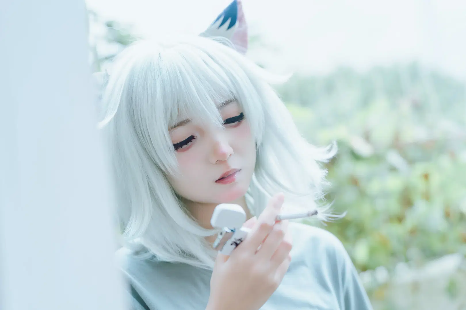 Cat Ear Cosplay at Home: A Relaxed-Style Anime Photoshoot with My Photographer by EddieZ - Image 4