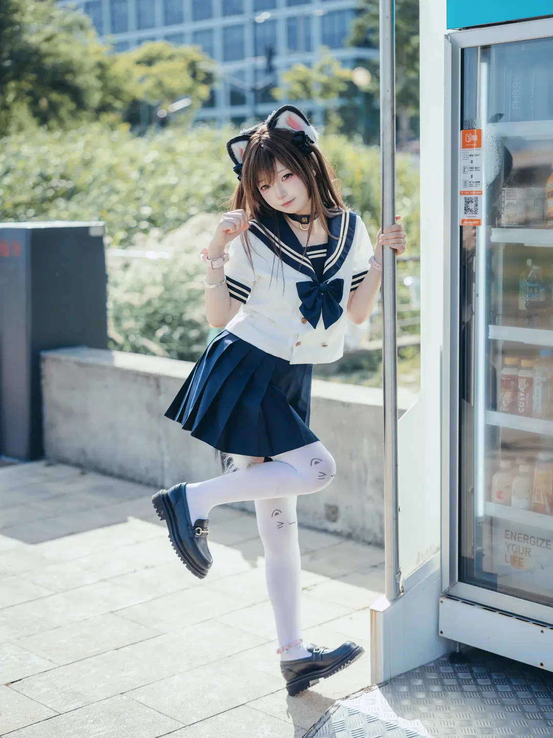 cosplay, JK制服, 人像攝影, 白絲, 徐匯濱江