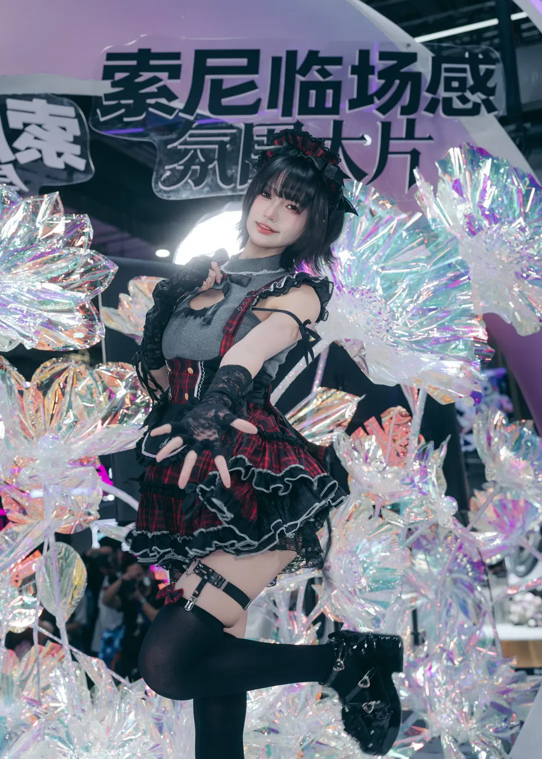 cosplay, 漫展场照, BW2026, 黑丝腿环, 索尼展台