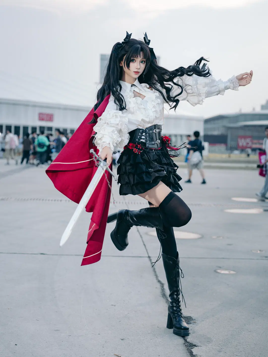 Fate, 漫展场照, 远坂凛cos, 黑丝, Chinajoy2026