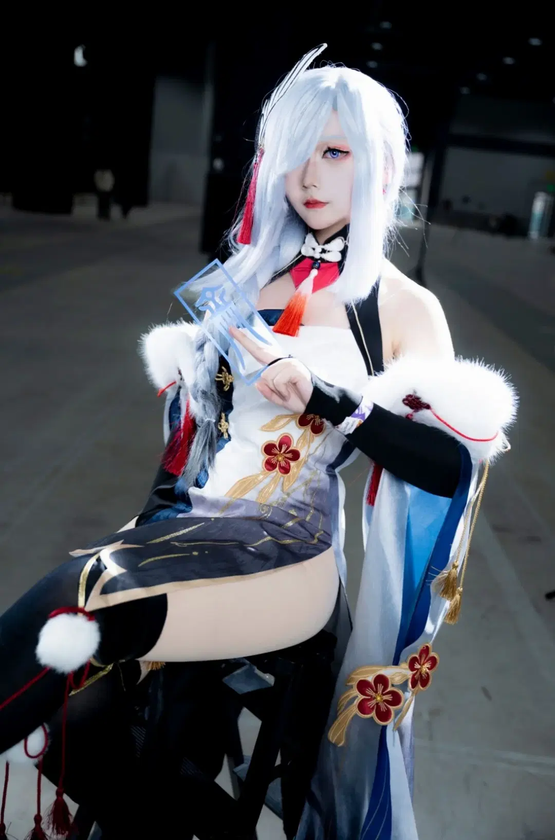 【申鹤cos】雪国冰原上的红绳流光，这套原神角色的服装细节分享 - 番茄猫猫 - 第3张