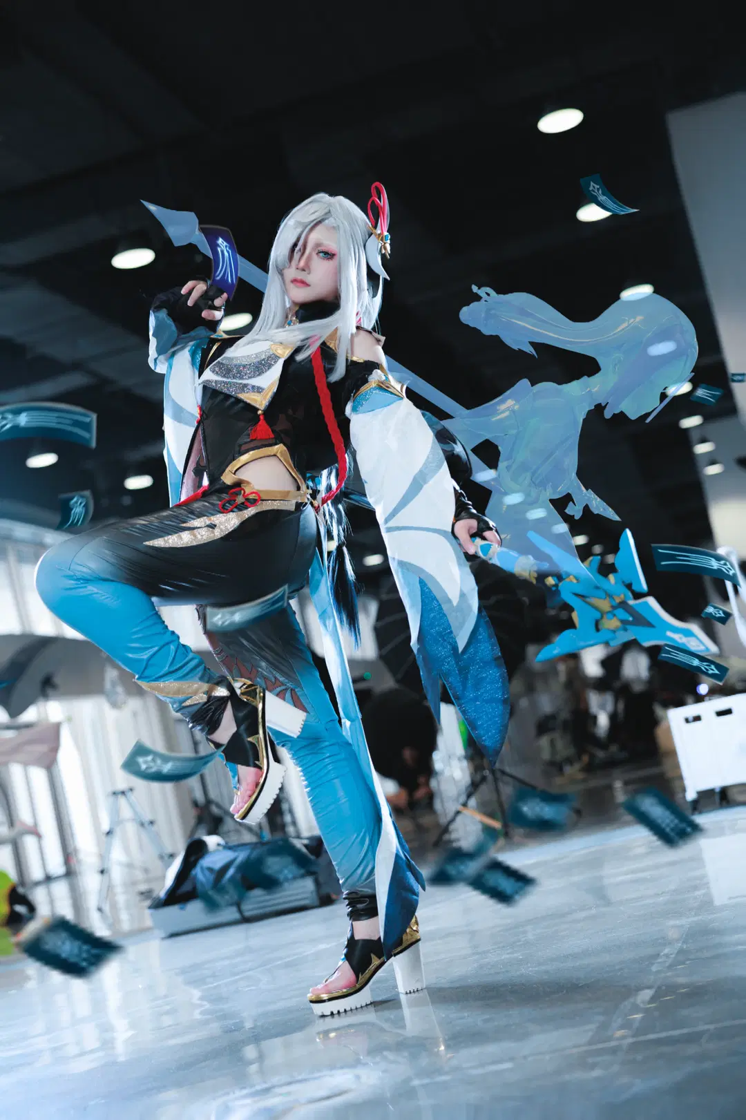【Shenhe cosplay】Genshin Impact Shenhe Convention Photos Sharing by 番茄猫猫 - Image 9