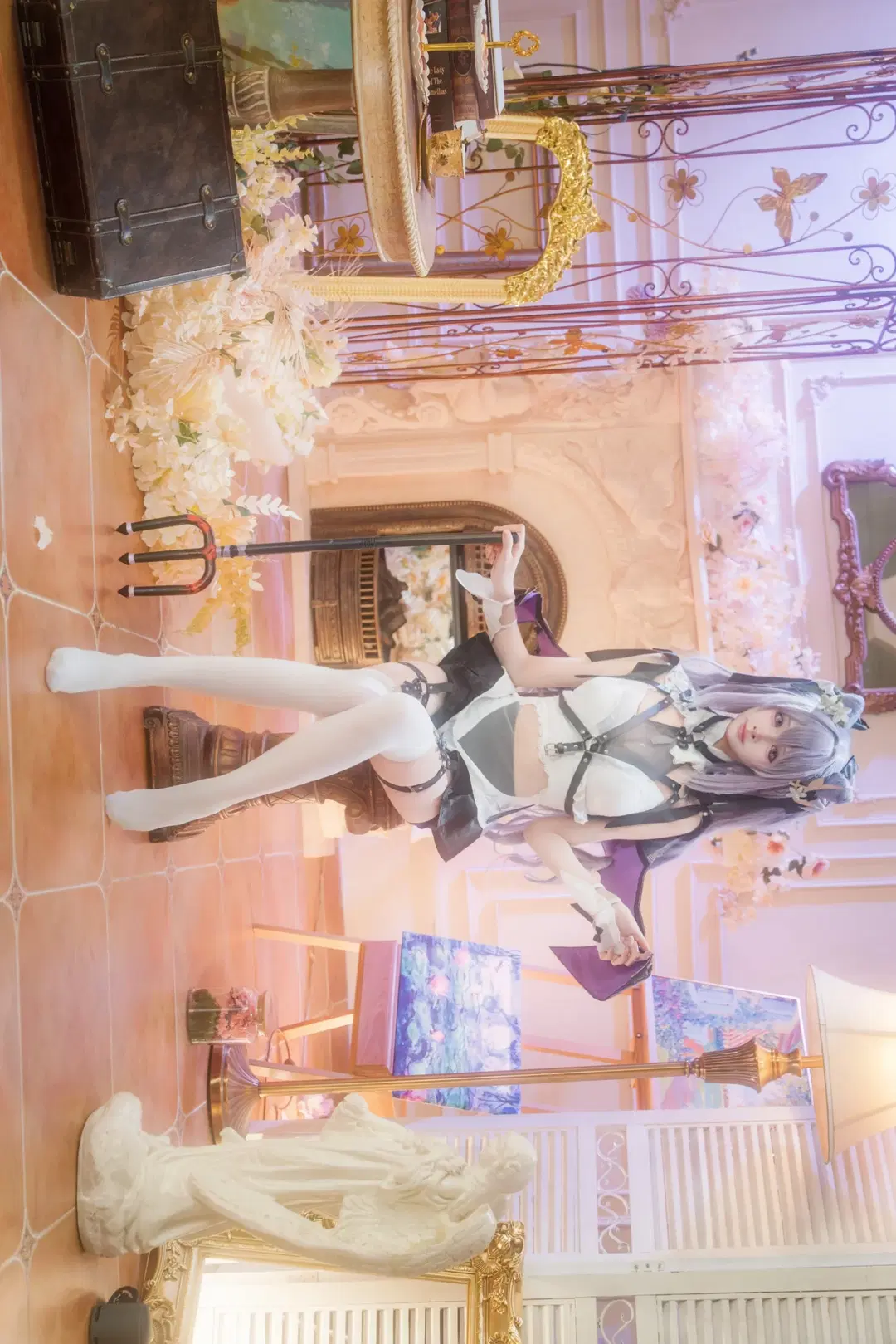 【Keqing cosplay】Genshin Impact Yuheng in Vintage Court Style: A Fantasy Combat Suit Exploration by 朝日六六花 - Image 5