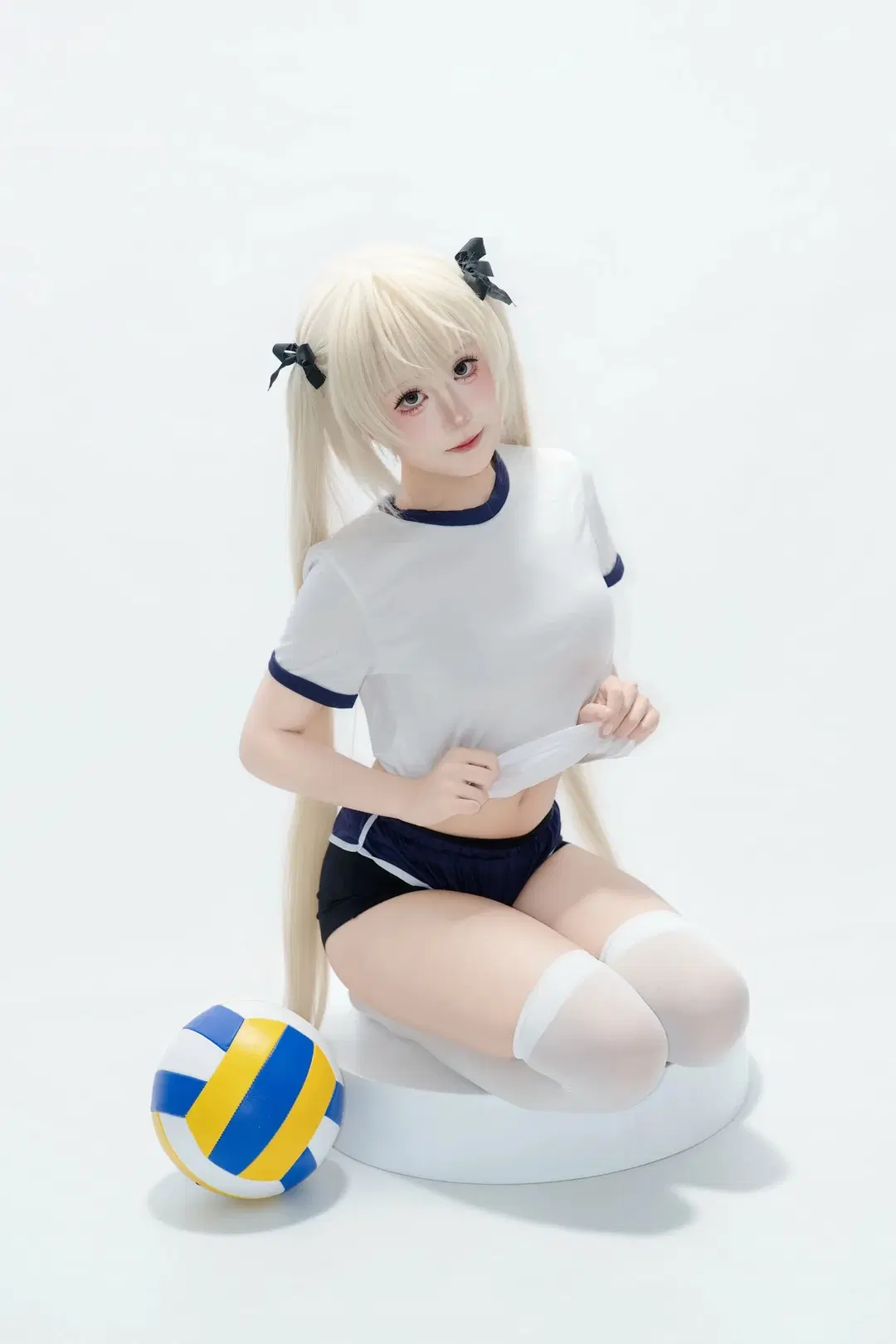 春日野穹cos, 缘之空, 白丝, 体操服, 排球宝贝