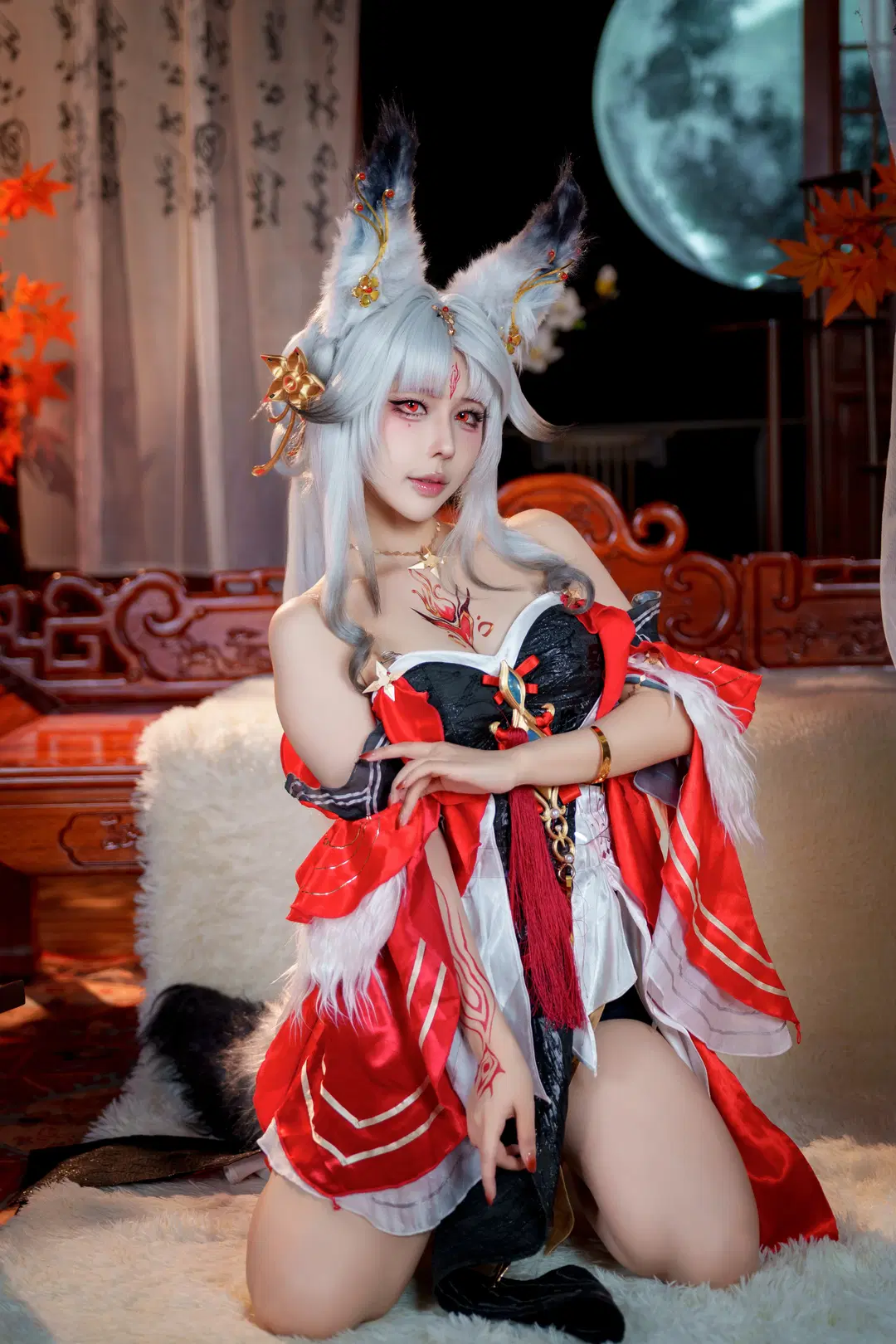 【心月狐コスプレ】『鳴潮』玄方の長夜、月を踏みしめて訪れる狐影 - RyanSDGD - 2枚目