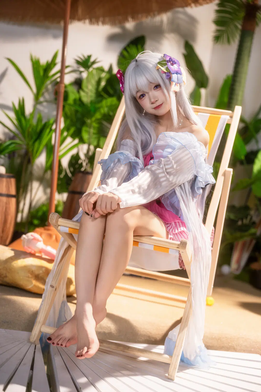 【白洲梓cos】蔚蓝档案水着少女的夏日浪漫 - RyanSDGD - 第4张