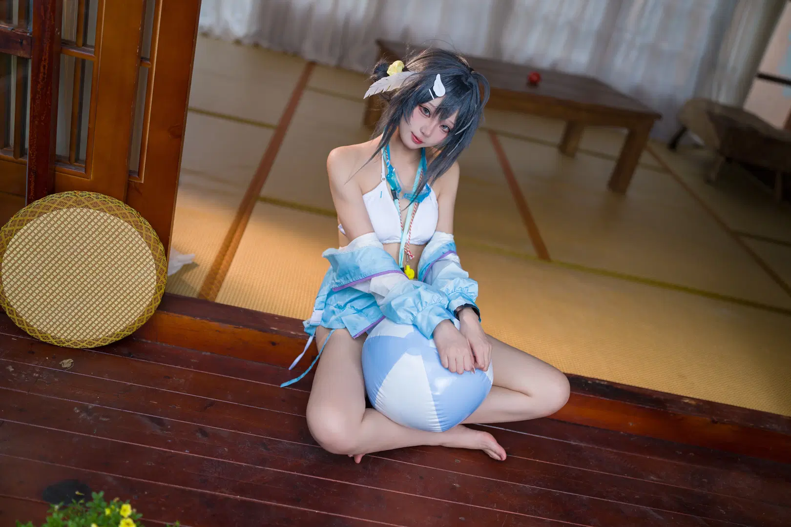 【羽毛笔cos】明日方舟珊瑚海岸的泳装记录 - RyanSDGD - 第2张