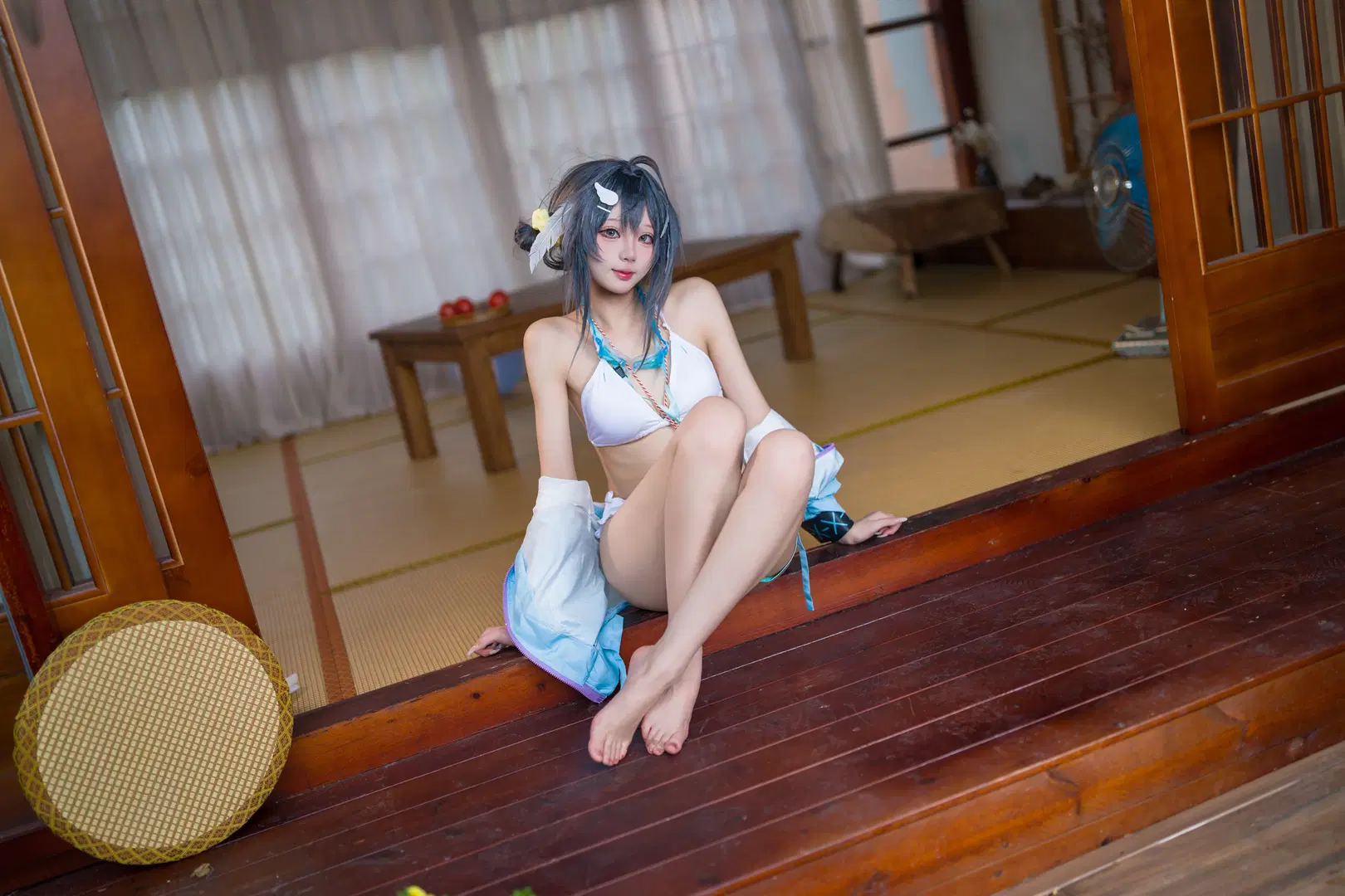 【羽毛笔cos】明日方舟珊瑚海岸的泳装记录 - RyanSDGD - 第4张
