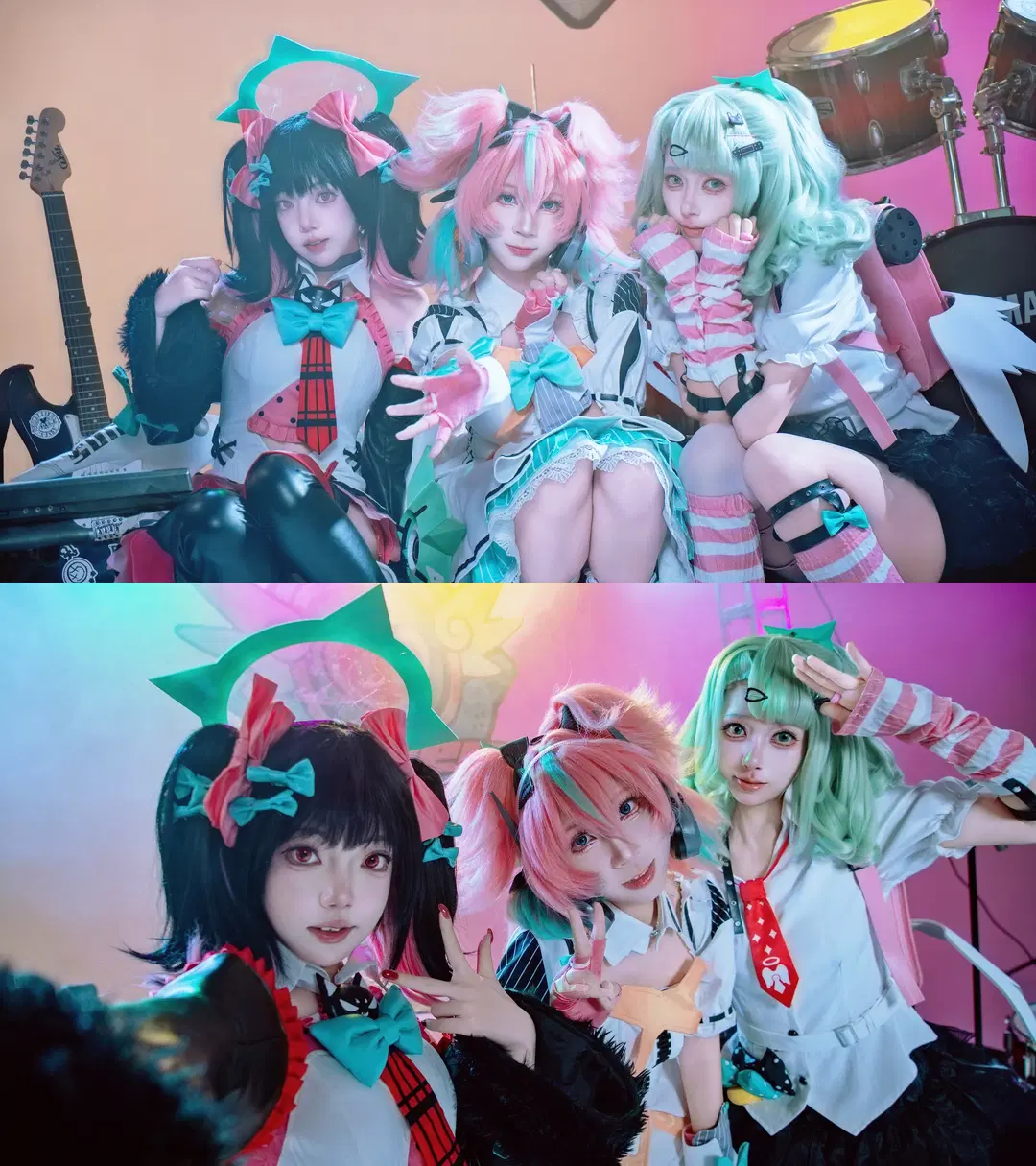 【千夏蕾咪cos】绝区零妄想天使三人组的舞台Live - 黑爱势力登场 - 第3张
