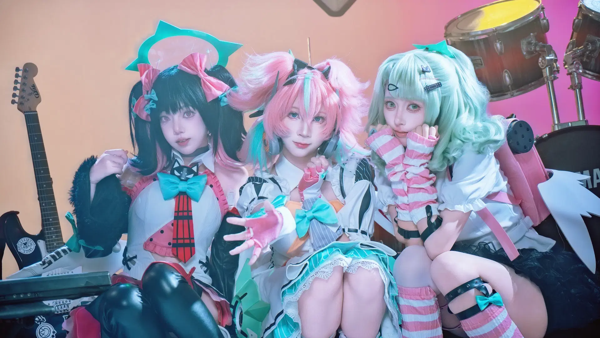 【千夏蕾咪cos】绝区零妄想天使三人组的舞台Live - 黑爱势力登场 - 第4张