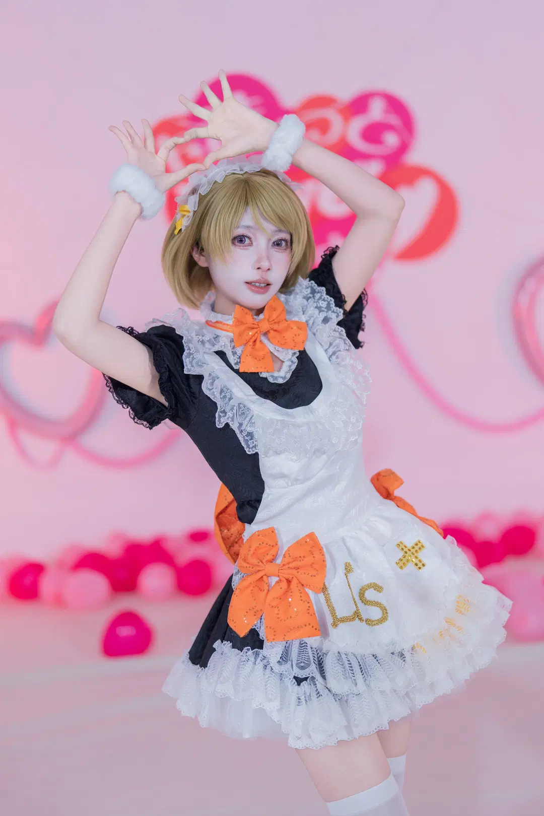 【小泉花阳cos】LoveLive缪斯女仆打歌服的甜美棚拍 - 黑爱势力登场 - 第2张