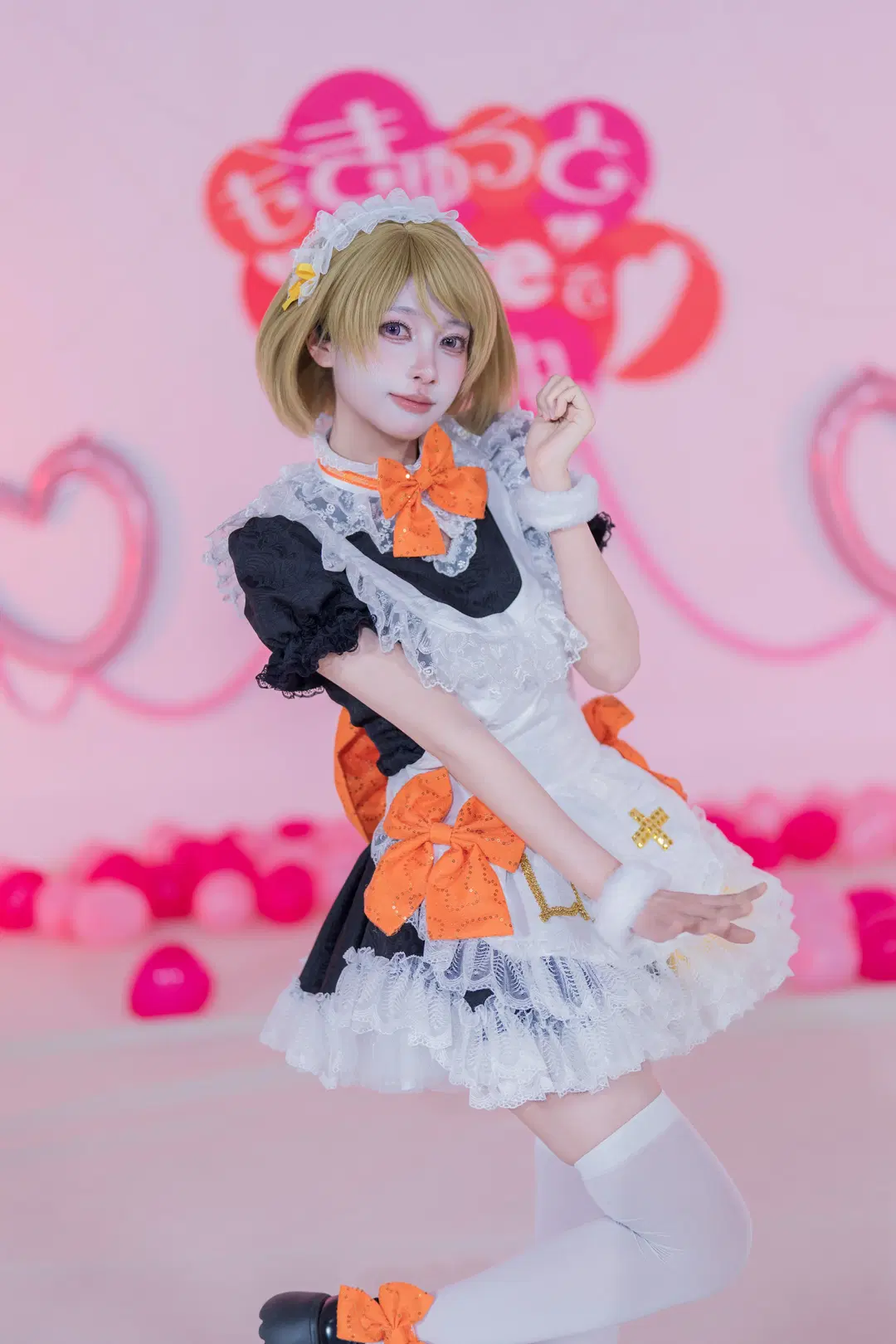 【小泉花阳cos】LoveLive缪斯女仆打歌服的甜美棚拍 - 黑爱势力登场 - 第3张