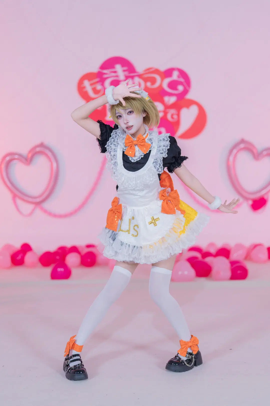 【小泉花阳cos】LoveLive缪斯女仆打歌服的甜美棚拍 - 黑爱势力登场 - 第5张