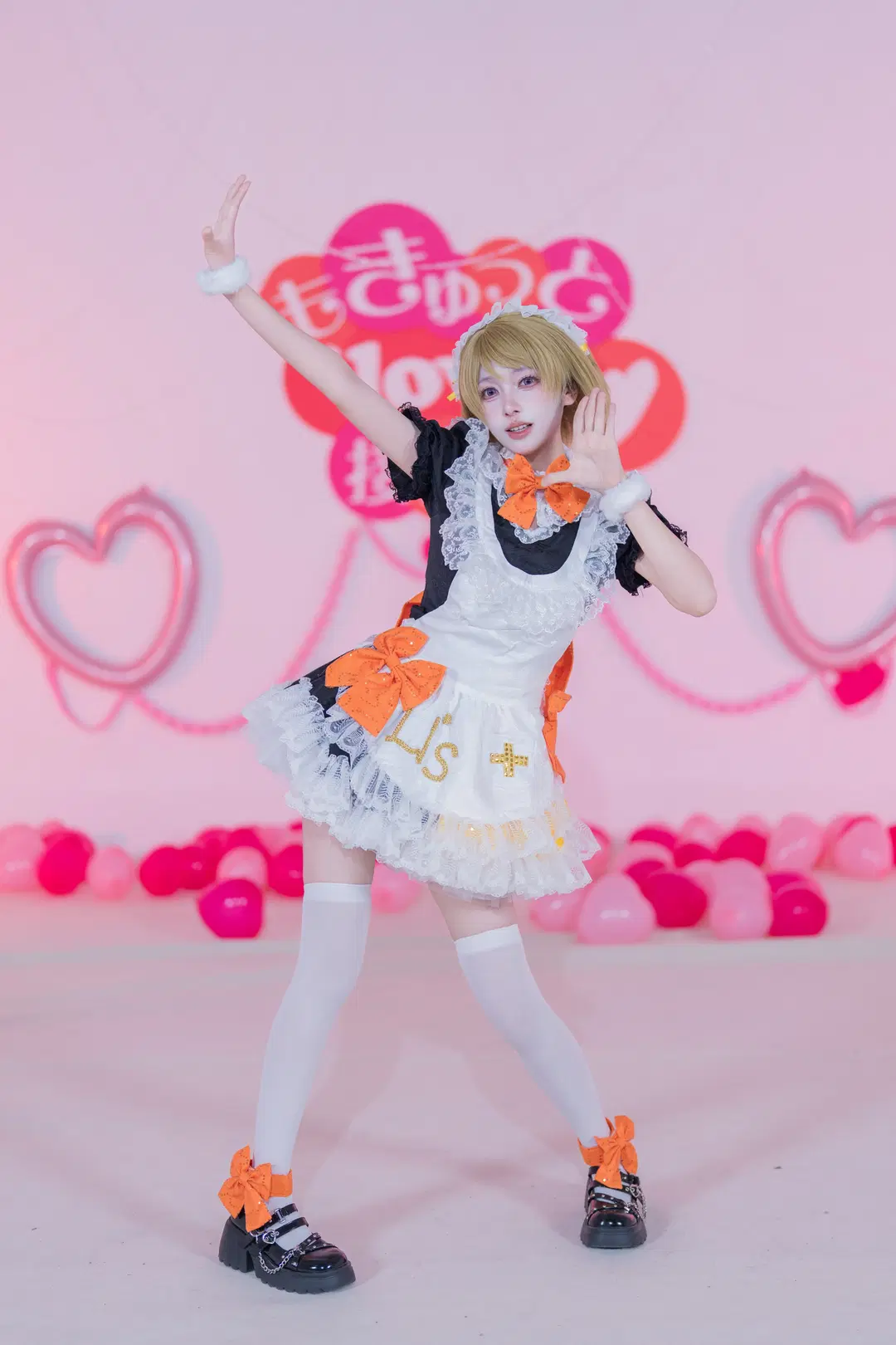【小泉花阳cos】LoveLive缪斯女仆打歌服的甜美棚拍 - 黑爱势力登场 - 第6张